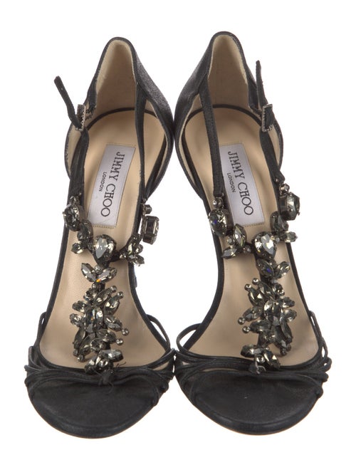 Jimmy Choo Suede T-Strap Sandals