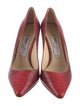 Jimmy Choo Embossed Leather Animal Print Pumps