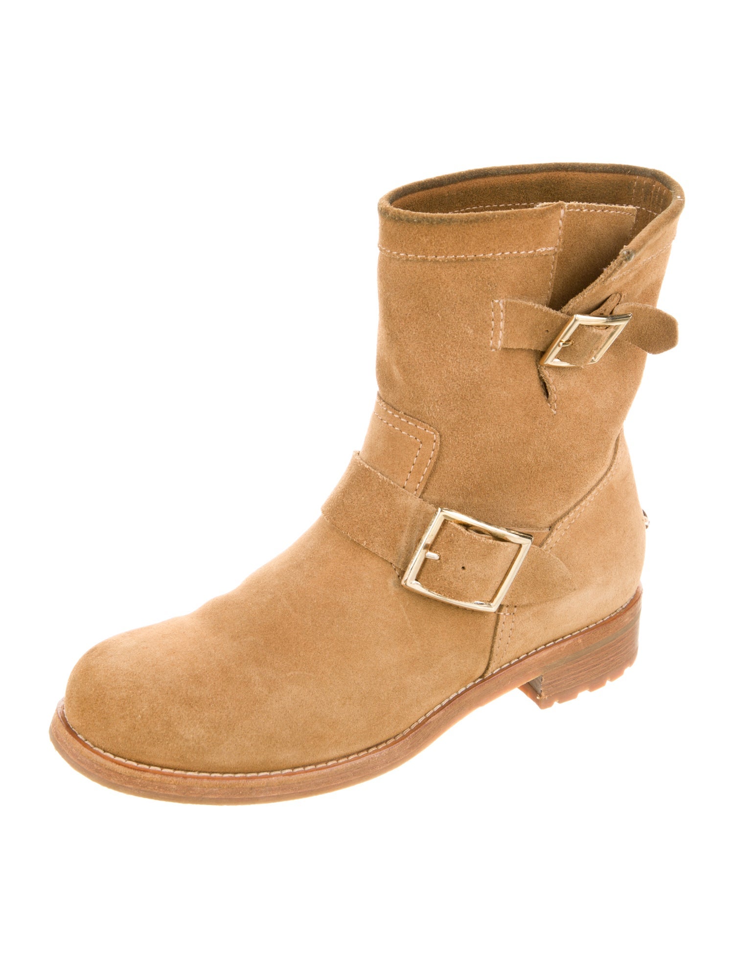 Jimmy Choo Suede Moto Boots