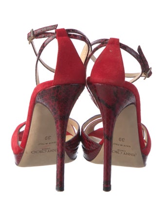 Jimmy Choo Suede T-Strap Sandals