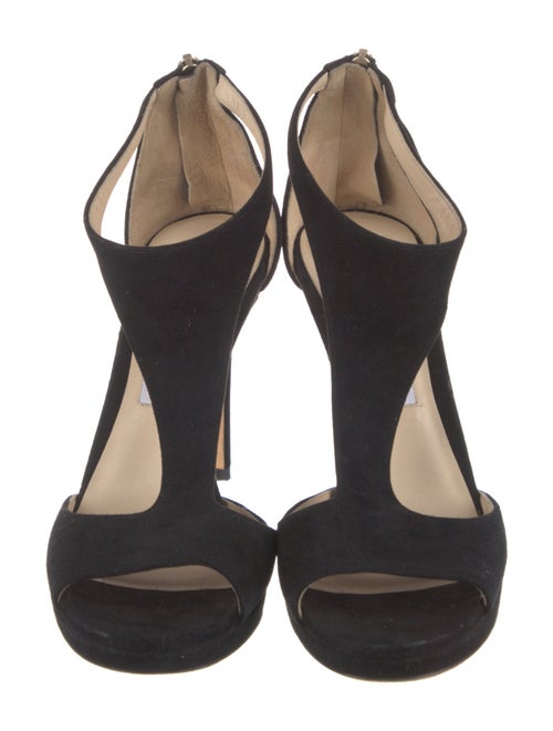 Jimmy Choo Suede T-Strap Pumps