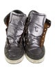 Jimmy Choo Glitter Printed Wedge Sneakers