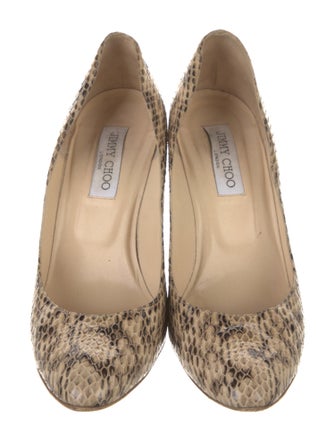 Jimmy Choo Snakeskin Animal Print Pumps