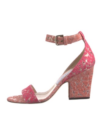 Jimmy Choo Lace Pattern Sandals
