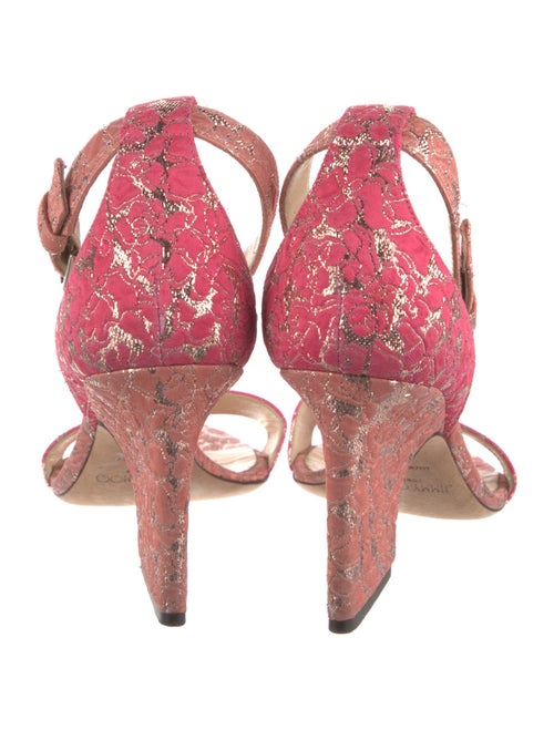 Jimmy Choo Lace Pattern Sandals