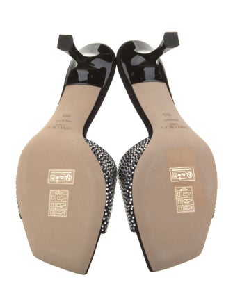 Jimmy Choo Suede Animal Print Slides
