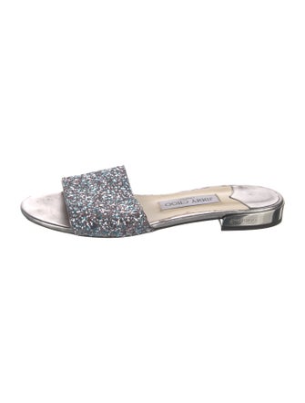 Jimmy Choo Glitter Slides