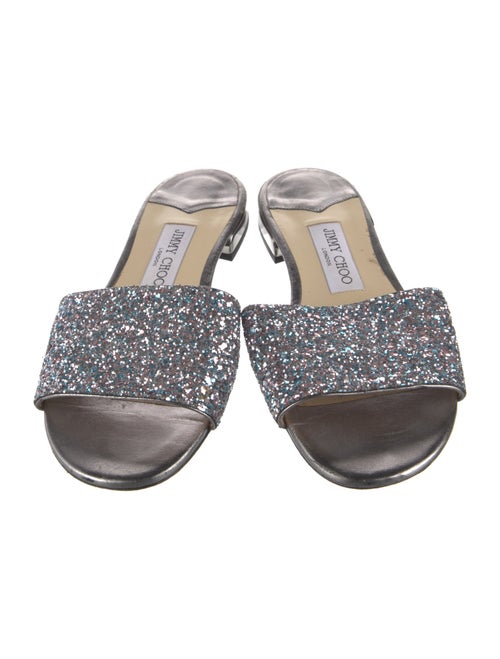 Jimmy Choo Glitter Slides