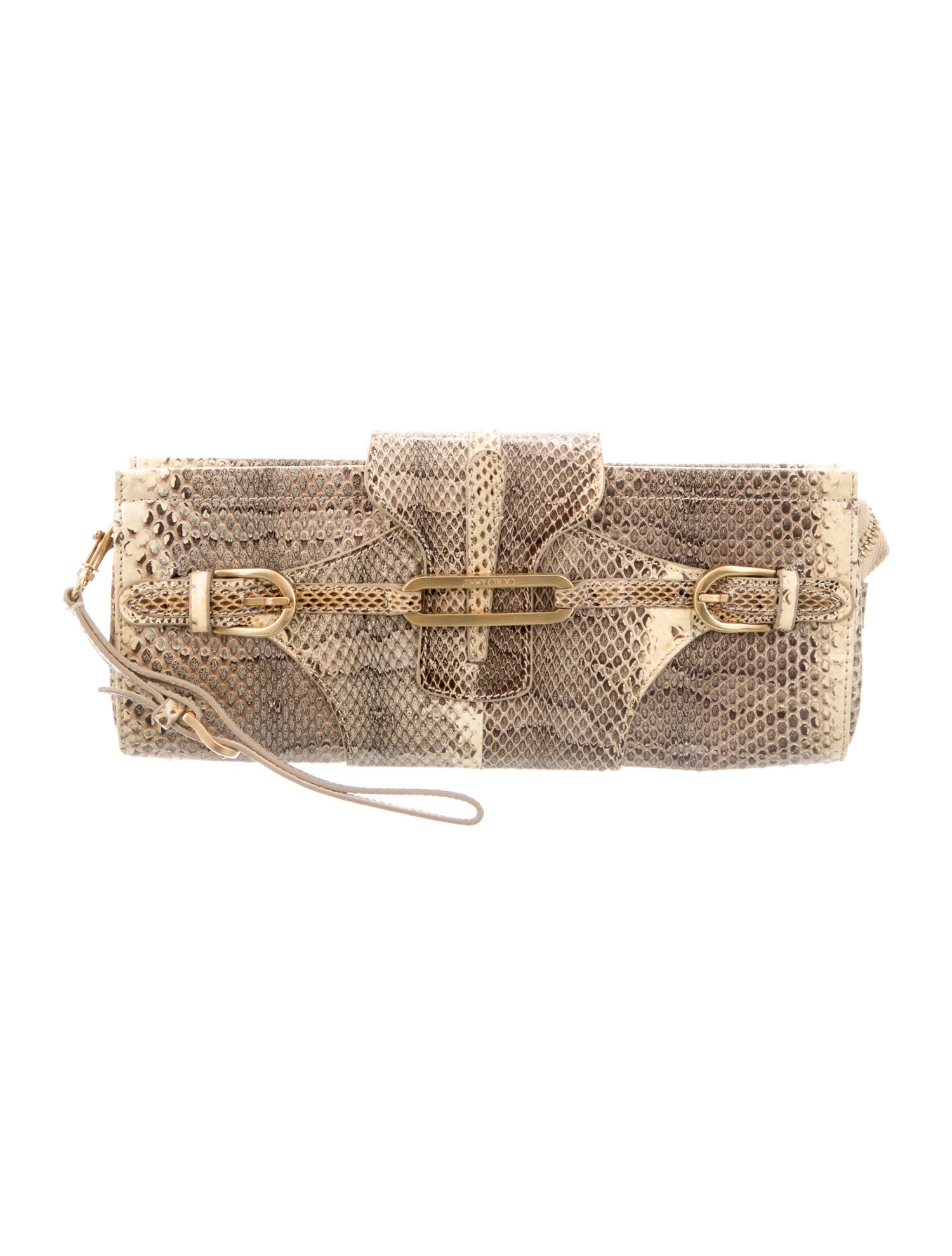 Jimmy Choo Leather Printed Wristlet