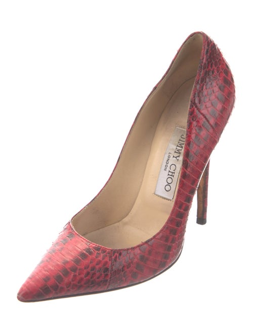 Jimmy Choo Leather Animal Print Pumps