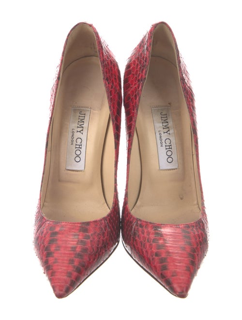 Jimmy Choo Leather Animal Print Pumps