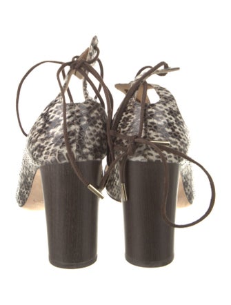 Jimmy Choo Snakeskin Animal Print Sandals