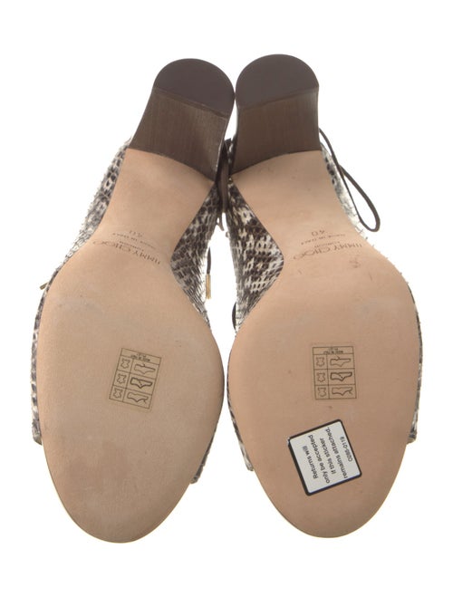 Jimmy Choo Snakeskin Animal Print Sandals