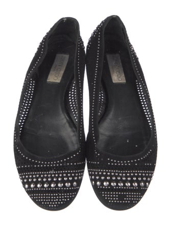 Jimmy Choo Suede Printed Flats