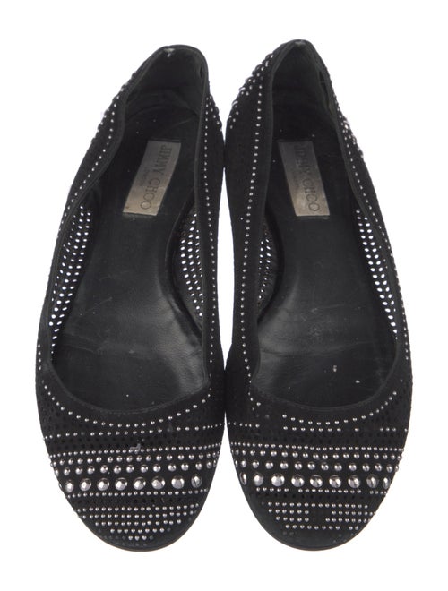 Jimmy Choo Suede Printed Flats