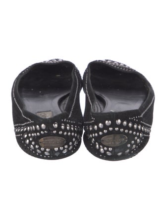 Jimmy Choo Suede Printed Flats