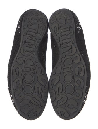 Jimmy Choo Suede Printed Flats