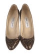 Jimmy Choo Patent Leather Animal Print Pumps