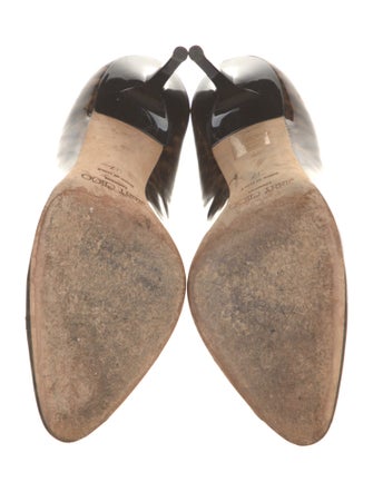 Jimmy Choo Patent Leather Animal Print Pumps