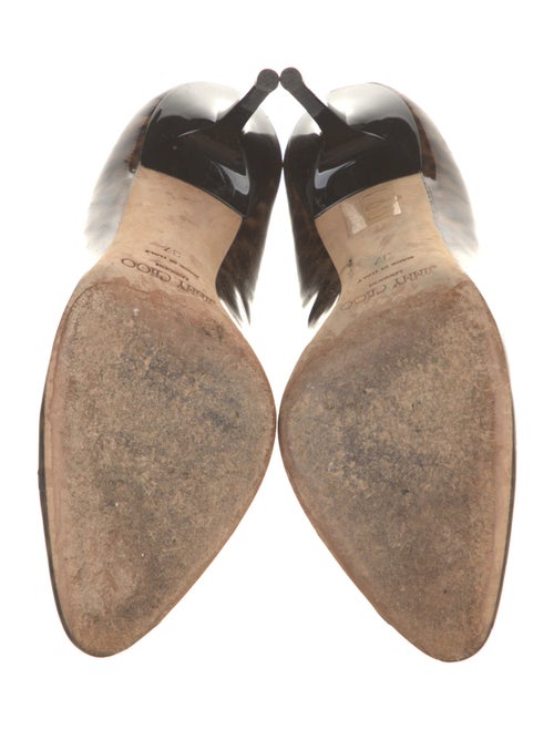 Jimmy Choo Patent Leather Animal Print Pumps