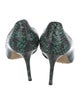 Jimmy Choo Embossed Leather Animal Print Pumps