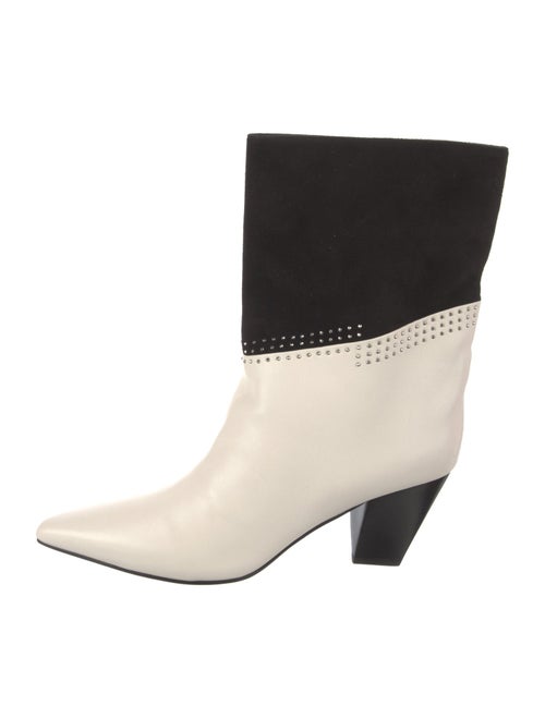 Jimmy Choo Leather Crystal Embellishments Boots