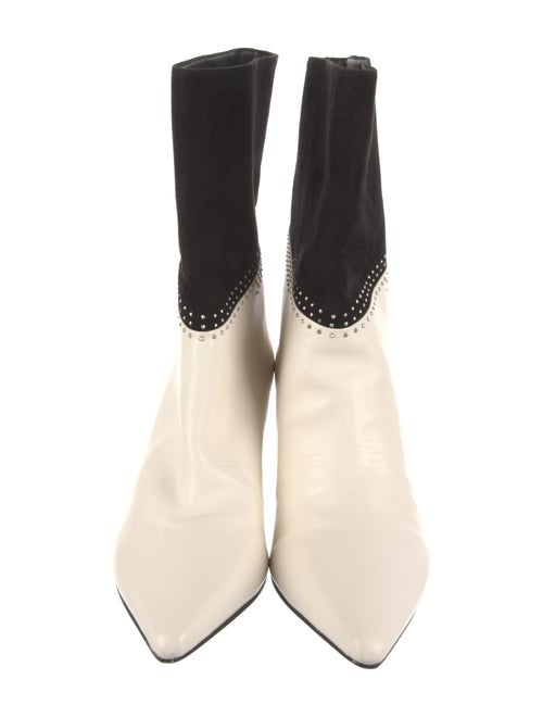 Jimmy Choo Leather Crystal Embellishments Boots