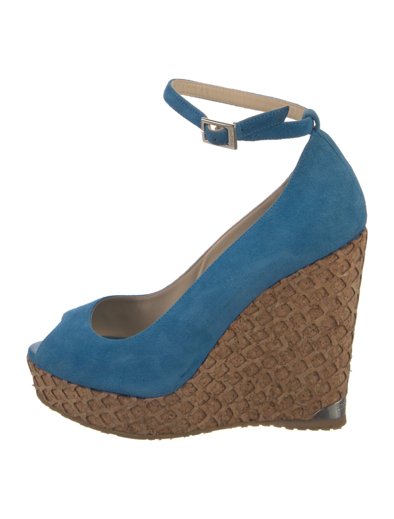 Jimmy Choo Suede Tweed Pattern Pumps