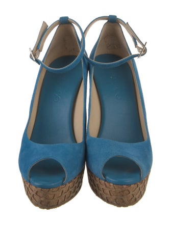 Jimmy Choo Suede Tweed Pattern Pumps