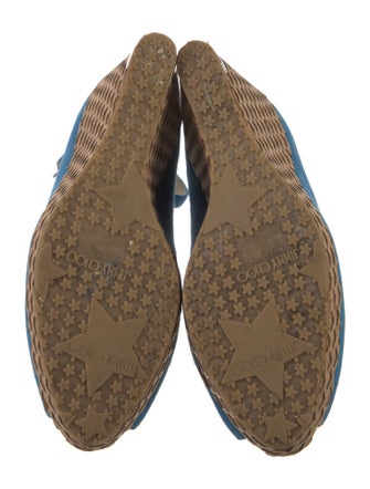 Jimmy Choo Suede Tweed Pattern Pumps