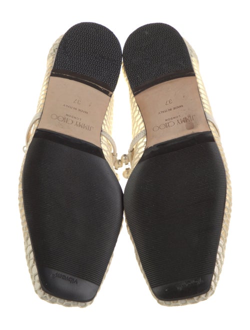 Jimmy Choo Mesh Crystal Embellishments Ballet Flats