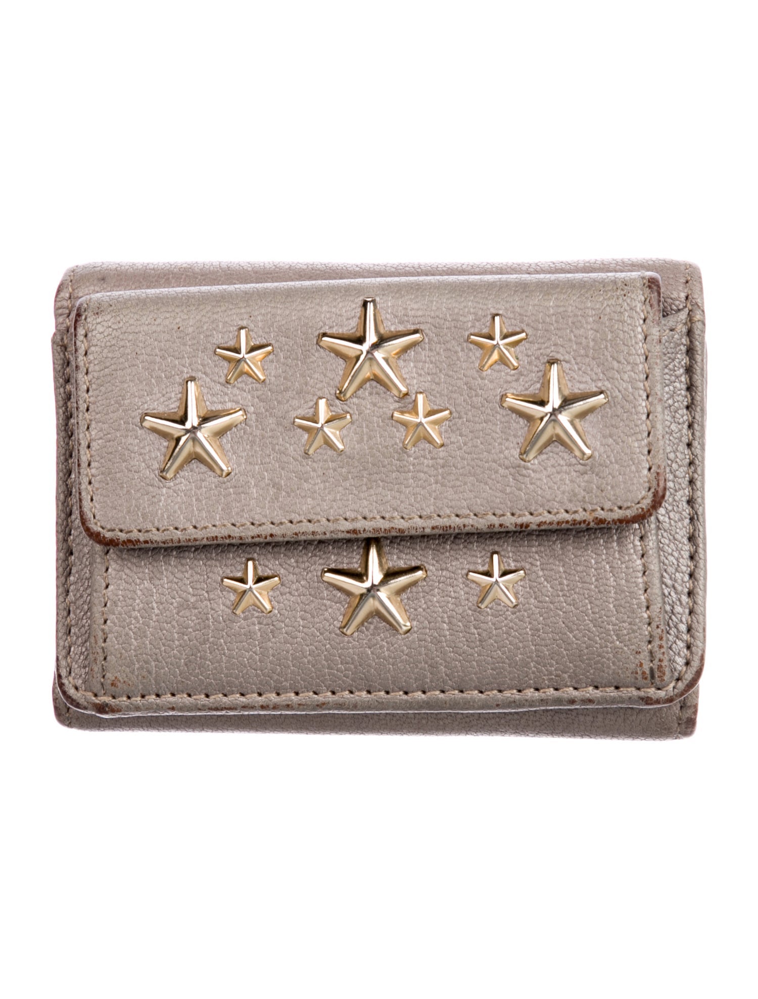Jimmy Choo Leather Printed Compact Wallet