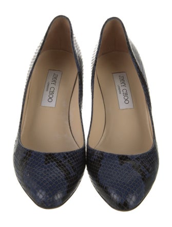Jimmy Choo Embossed Leather Pumps