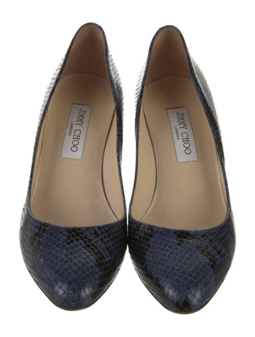 Jimmy Choo Embossed Leather Pumps