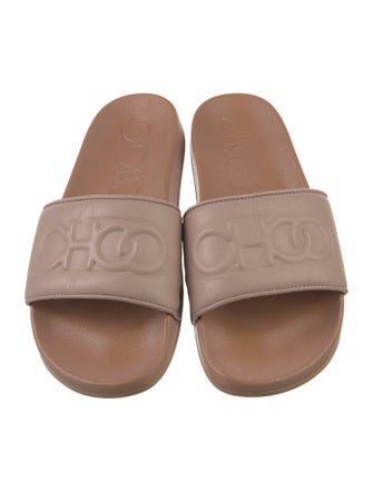 Jimmy Choo Leather Slides