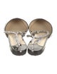 Jimmy Choo Patent Leather Crystal Embellishments Flats