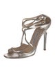 Jimmy Choo Leather T-Strap Sandals