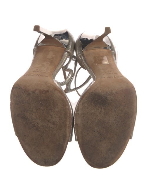 Jimmy Choo Leather T-Strap Sandals