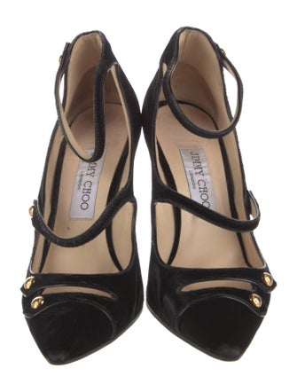 Jimmy Choo Velvet Pumps