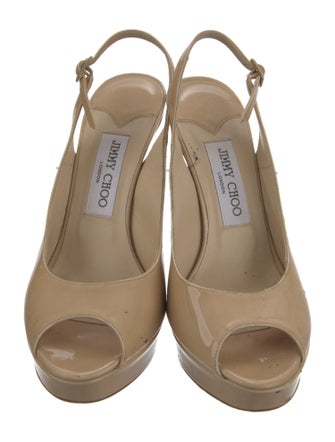 Jimmy Choo Patent Leather Slingback Pumps