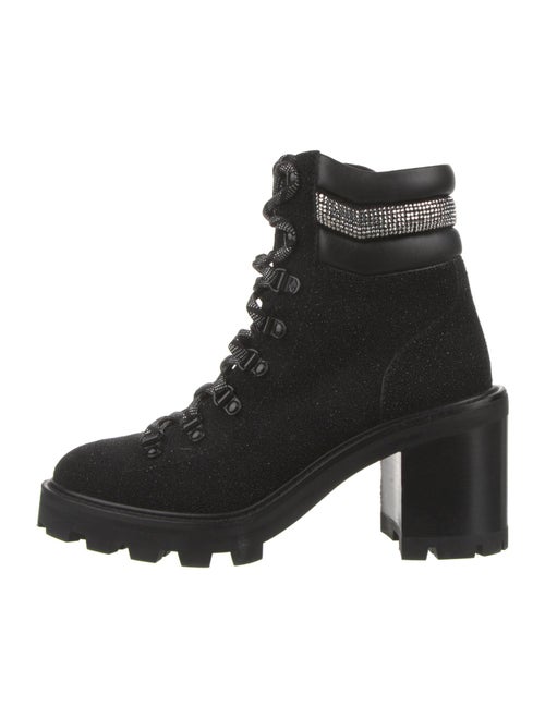 Jimmy Choo Glitter Accents Combat Boots