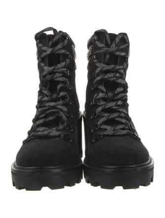 Jimmy Choo Glitter Accents Combat Boots