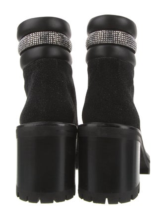 Jimmy Choo Glitter Accents Combat Boots