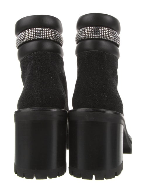 Jimmy Choo Glitter Accents Combat Boots