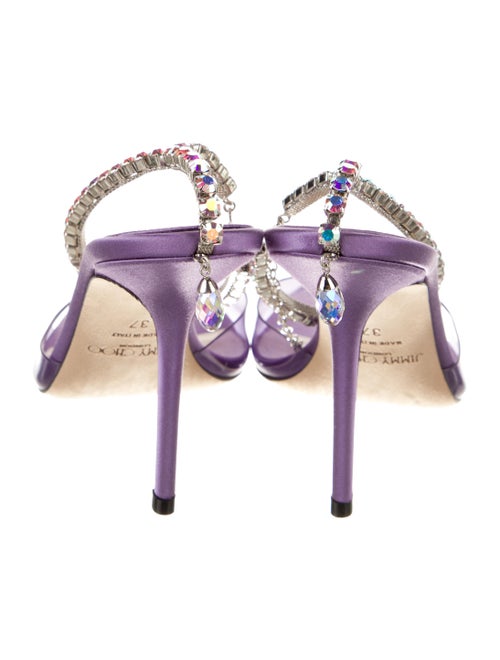 Jimmy Choo PVC Crystal Embellishments Sandals