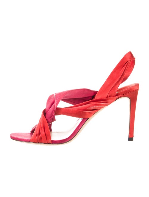 Jimmy Choo Satin Slingback Sandals