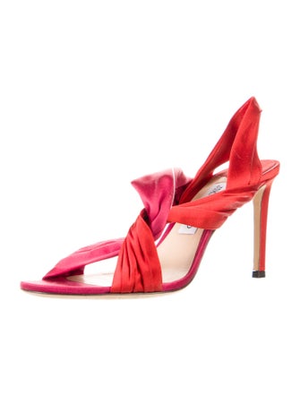Jimmy Choo Satin Slingback Sandals