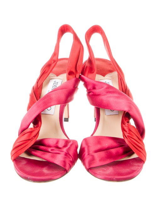 Jimmy Choo Satin Slingback Sandals
