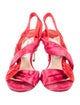 Jimmy Choo Satin Slingback Sandals