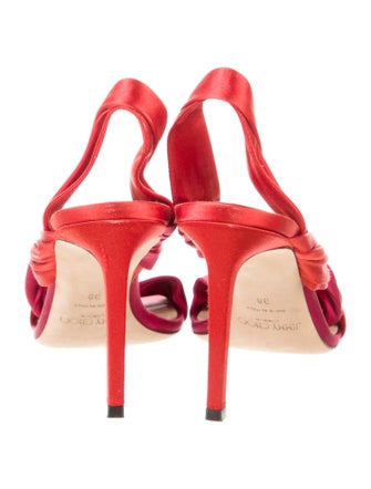 Jimmy Choo Satin Slingback Sandals